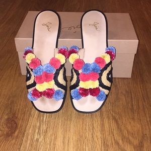 Multi color festive sandal